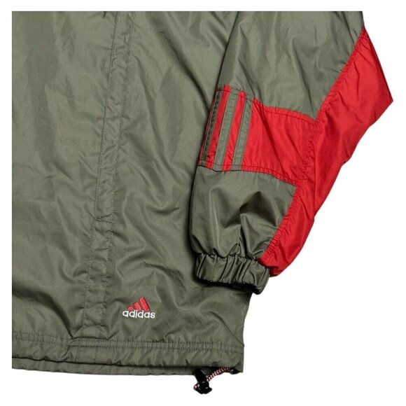 ADIDAS Retro Y2K Lightweight Activewear Splash Windbreaker Jacket Mens Small - Picture 5 of 5